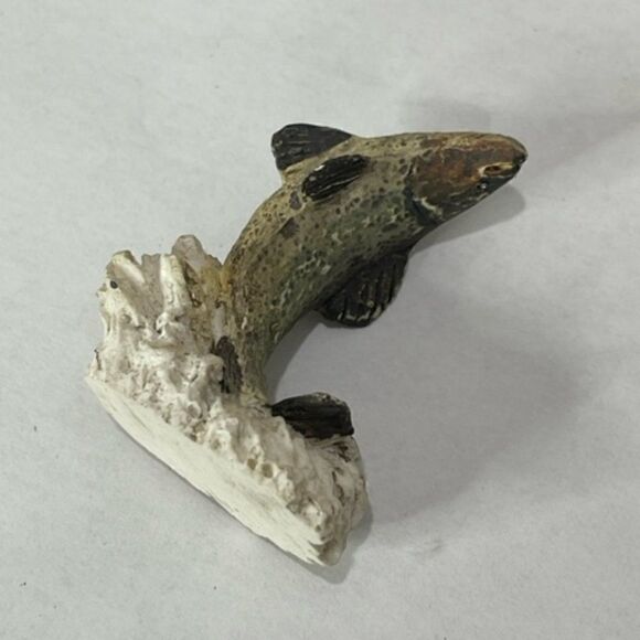 hen-feathers tic tac toe fishing table decor accents home fisherman fish ceramic - Picture 4 of 8